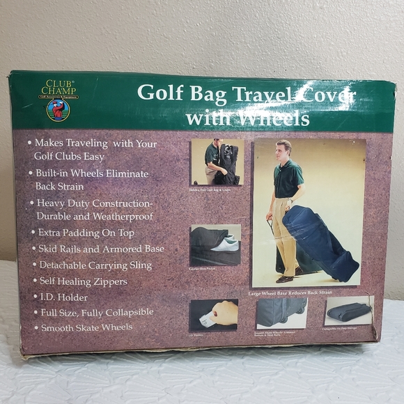 Club Champ Bags Club Champ Golf Bag Travel Cover With Wheels Poshmark